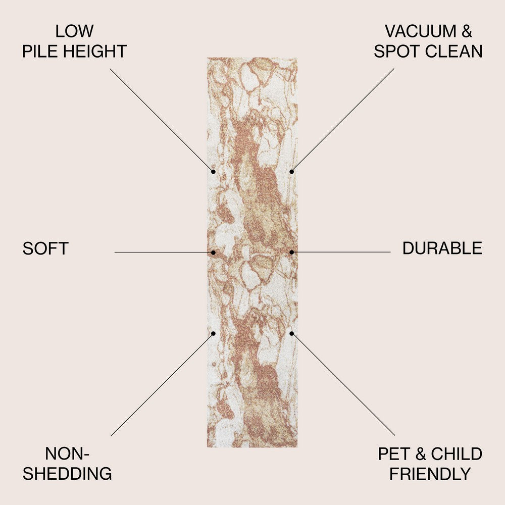 Marmo Abstract Marbled Modern Area Rug