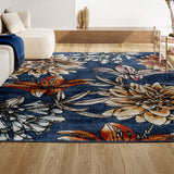 Ramiro modern Botanical Flower  Area Rug