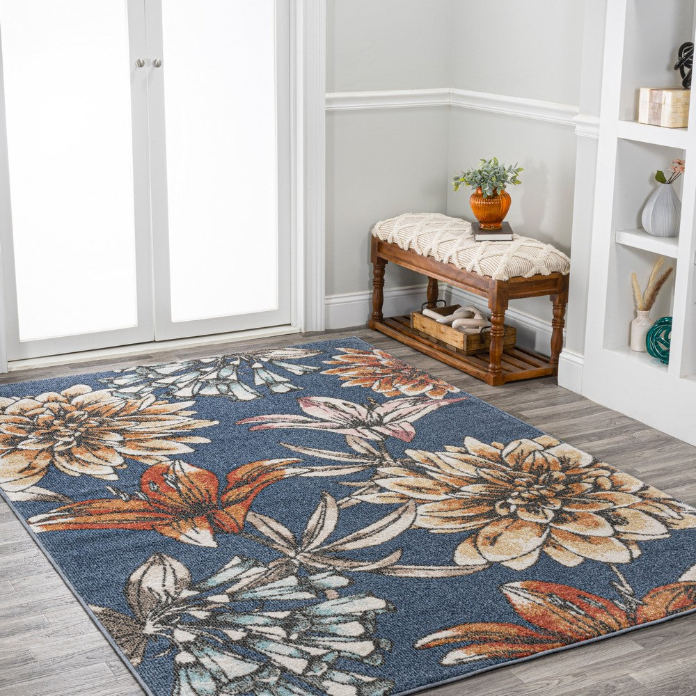Ramiro modern Botanical Flower  Area Rug