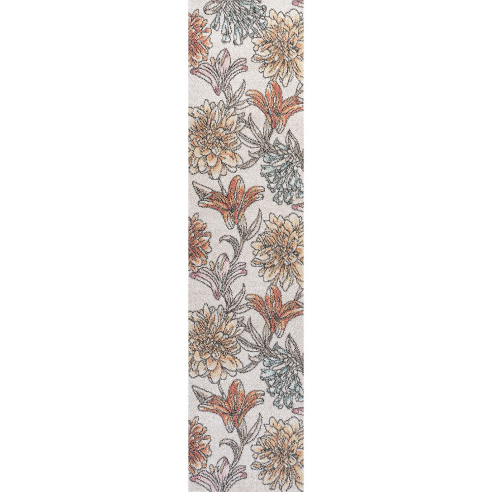 Ramiro modern Botanical Flower  Area Rug