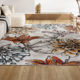 Ramiro modern Botanical Flower  Area Rug