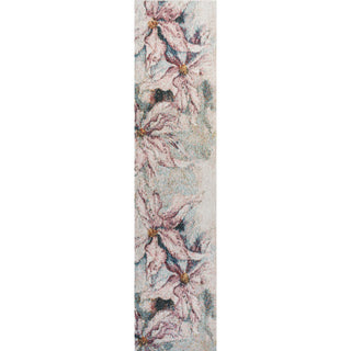 Trello Modern Abstract Muted Flowers Area Rug
