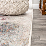 Trello Modern Abstract Muted Flowers Area Rug