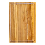 Nuvora Handcrafted Acacia Wood Grain Thick Reversible Cutting Board with Juice Grooves
