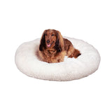 Maisie Bohemian Faux Fur Donut Pet Bed with Washable Cover