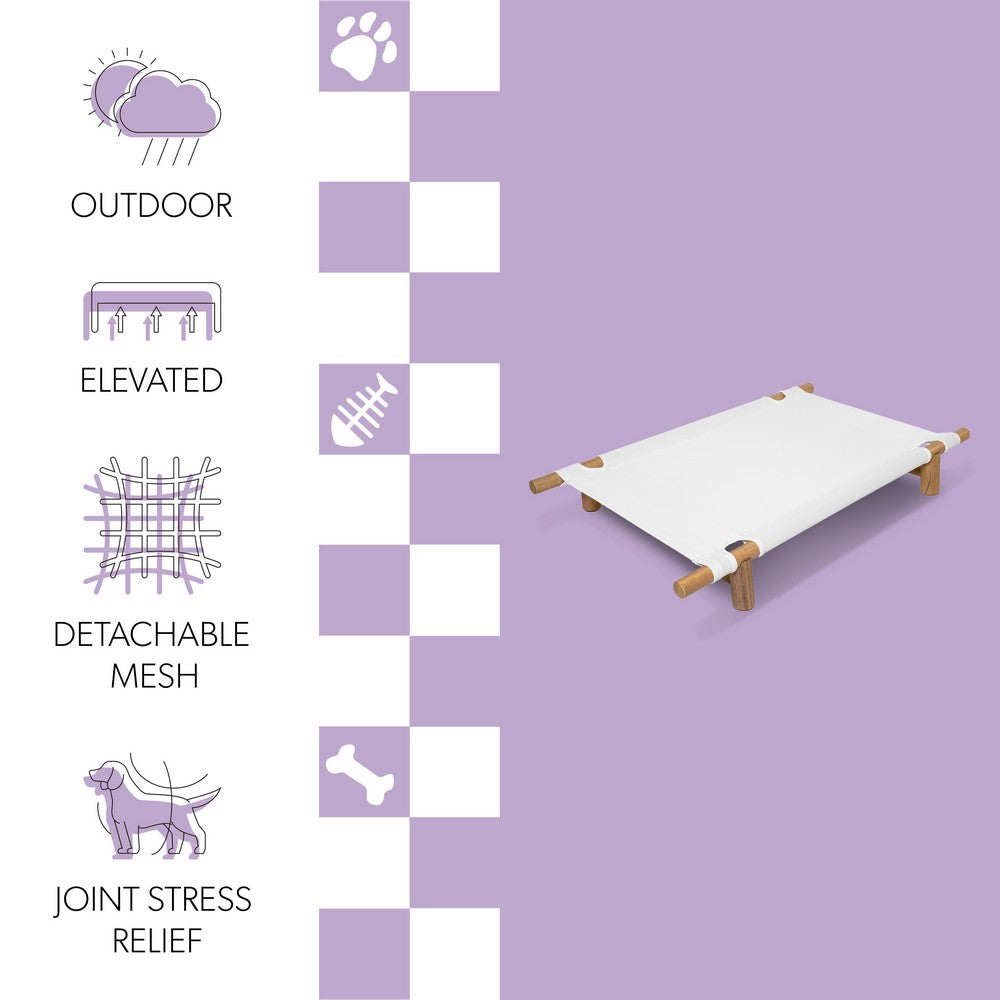 Chester Wood Frame Elevated Outdoor Dog Bed