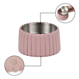 RiverTail Ridge Small/Medium Slanted Concrete and Stainless Steel Bowl 16oz (2 Cups) Pet Feeder