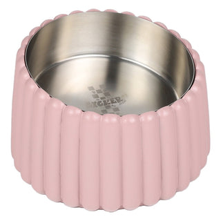 RiverTail Ridge Small/Medium Slanted Concrete and Stainless Steel Bowl 16oz (2 Cups) Pet Feeder