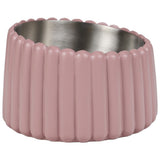 RiverTail Ridge Small/Medium Slanted Concrete and Stainless Steel Bowl 16oz (2 Cups) Pet Feeder
