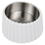 RiverTail Ridge Small/Medium Slanted Concrete and Stainless Steel Bowl 16oz (2 Cups) Pet Feeder