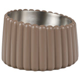 RiverTail Ridge Small/Medium Slanted Concrete and Stainless Steel Bowl 16oz (2 Cups) Pet Feeder