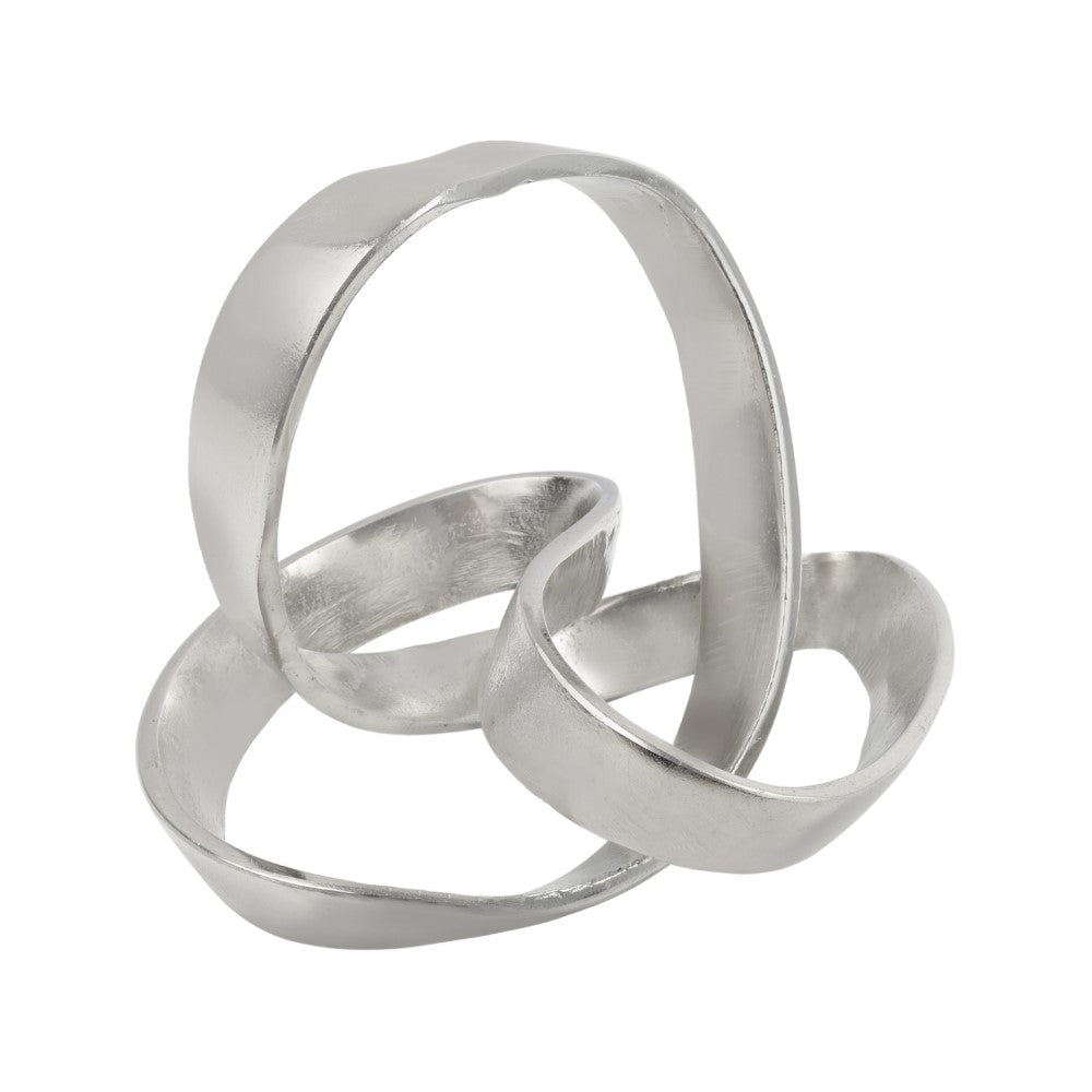 Selen 7" Aluminum Abstract Knot Decorative Sculpture