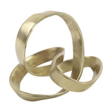 Selen 7" Aluminum Abstract Knot Decorative Sculpture