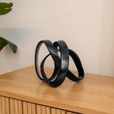 Selen 7" Aluminum Abstract Knot Decorative Sculpture