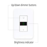 Sliwa Smart WiFi Smart Ligting LED Display Dimmer Switch - WiFi Remote App Control; Compatible with Alexa and Google Home Assistant