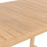Caribbean Modern Coastal 3-Piece Acacia Wood Outdoor Bar Set with Cushions