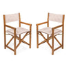 Beige/Teak Brown (Set of 2)