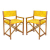 Yellow/Teak Brown (Set of 2)