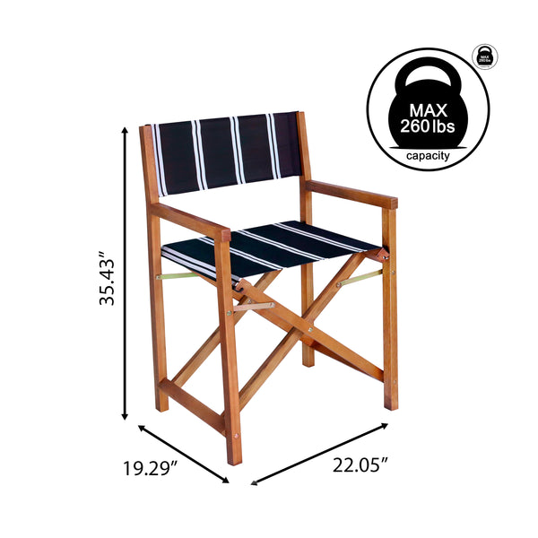 Dimension Image Charcoal Stripe/Teak Brown (Set of 2)