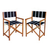 Charcoal Stripe/Teak Brown (Set of 2)