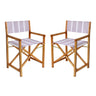 Lavender Stripe/Teak Brown (Set of 2)