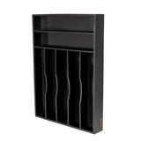 Sora 16.3 in. W x 12.3 in. D x 2 in. H Modern Farmhouse Handcrafted Bamboo 7-Slot Kitchen Drawer Organizer