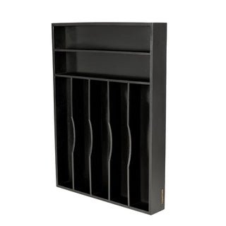 Sora 16.3 in. W x 12.3 in. D x 2 in. H Modern Farmhouse Handcrafted Bamboo 7-Slot Kitchen Drawer Organizer
