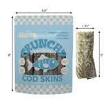 OakTreat Gluten and Grain-Free Omega-3 Single Ingredient Crunchy Dried Cod Skin for Dogs