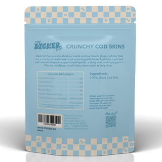 OakTreat Gluten and Grain-Free Omega-3 Single Ingredient Crunchy Dried Cod Skin for Dogs