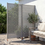 Arcelon 36"W x 74"H Coastal Transitional Acacia Wood Slat Indoor/Outdoor Single Panel Room Divider