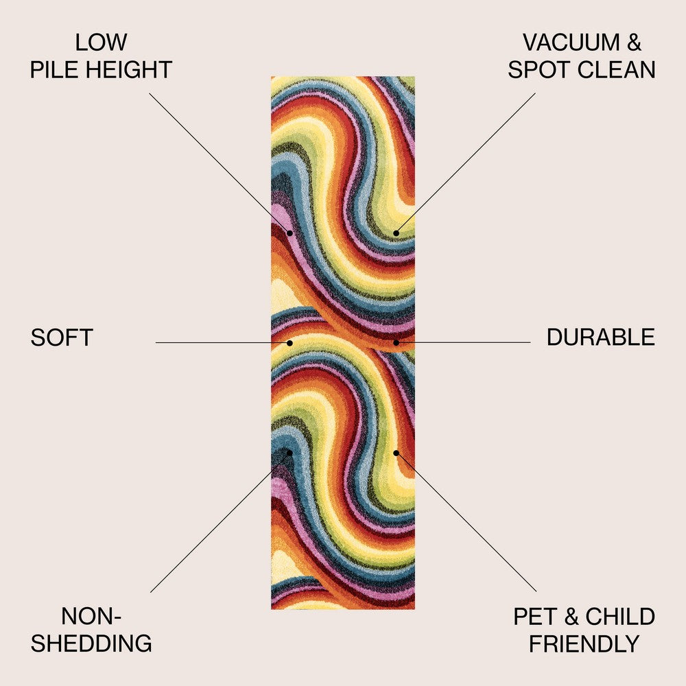 Orren Abstract Swirl Area Rug