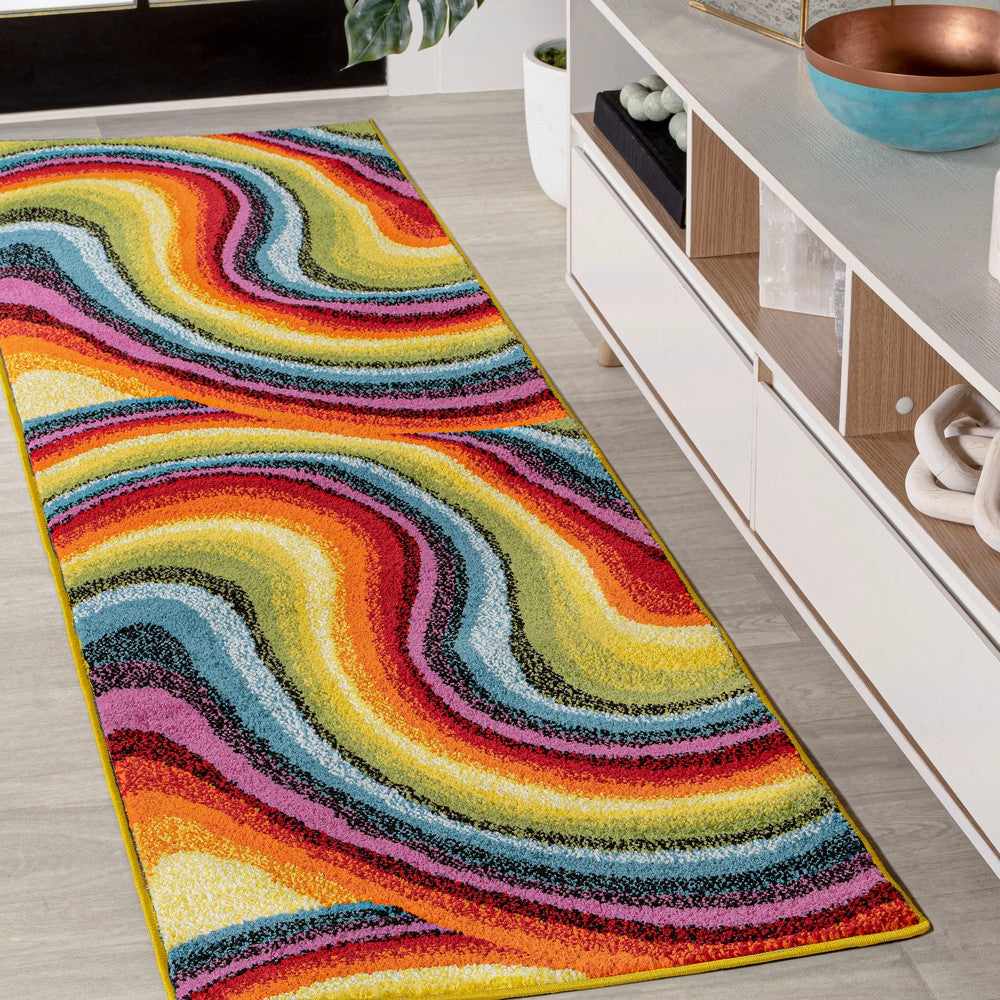 Orren Abstract Swirl Area Rug