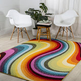 Orren Abstract Swirl Area Rug