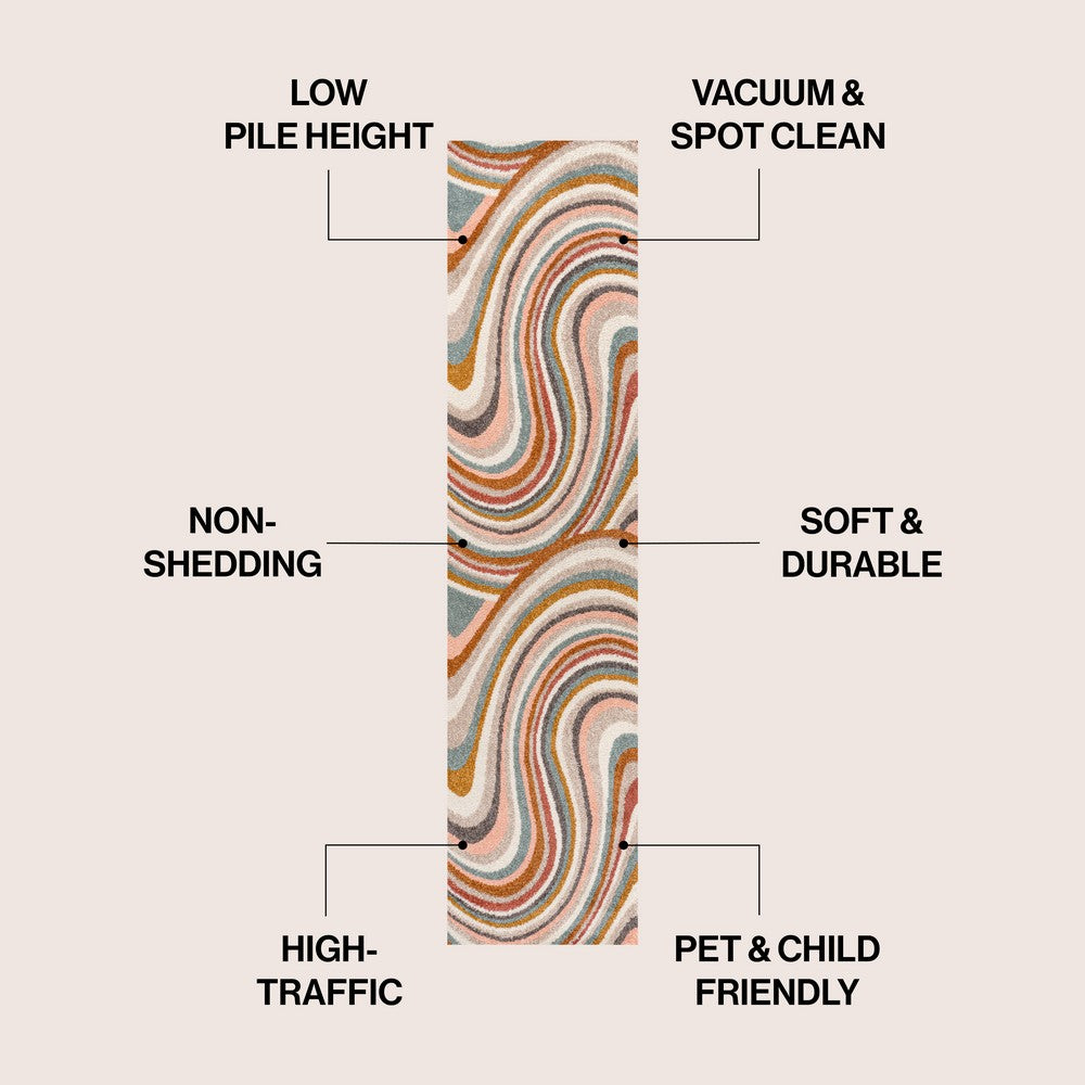 Orren Abstract Swirl Area Rug