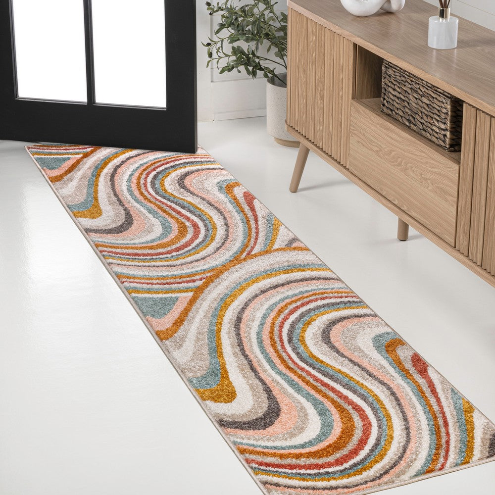 Orren Abstract Swirl Area Rug