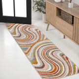 Orren Abstract Swirl Area Rug