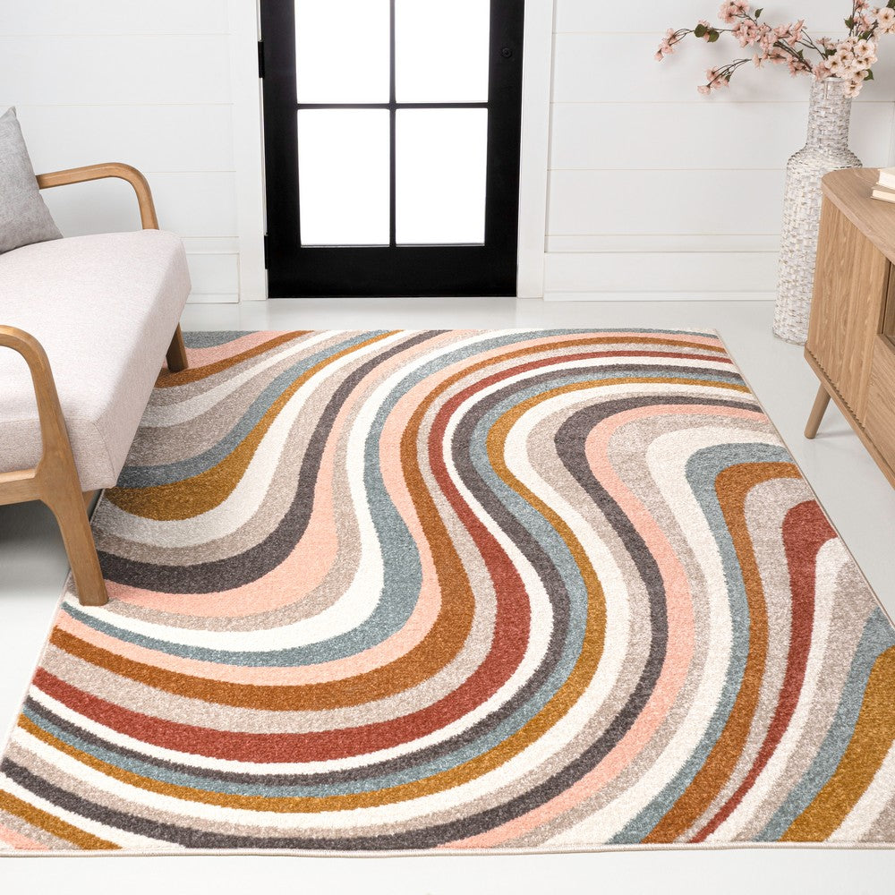 Orren Abstract Swirl Area Rug