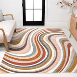 Orren Abstract Swirl Area Rug