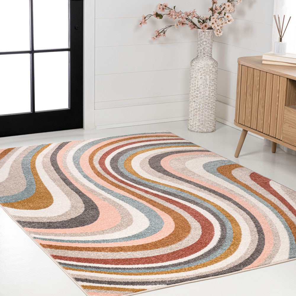 Orren Abstract Swirl Area Rug