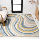 Orren Abstract Swirl Area Rug