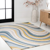 Orren Abstract Swirl Area Rug