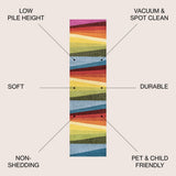 Prism Geometric Striped Area Rug