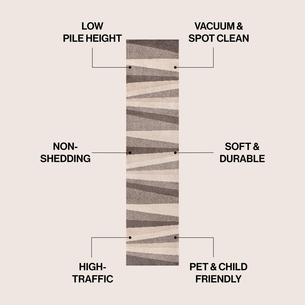 Prism Geometric Striped Area Rug