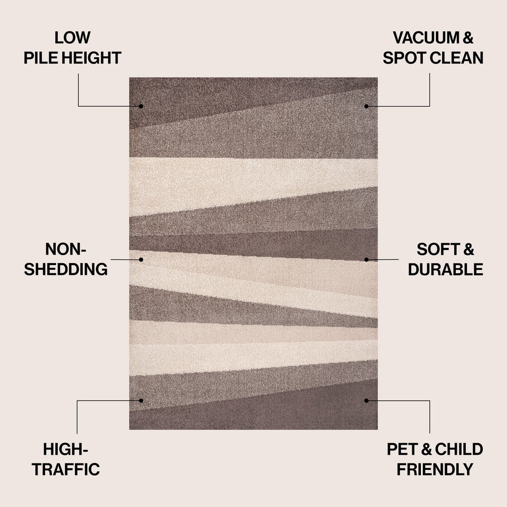 Prism Geometric Striped Area Rug