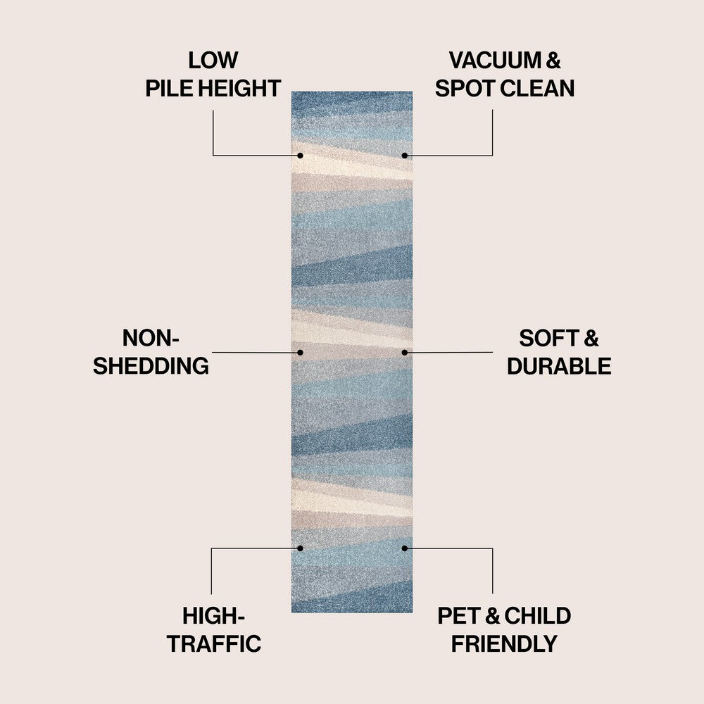 Prism Geometric Striped Area Rug