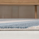 Naz Rainbow Contemporary Stripe Area Rug