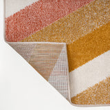 Naz Rainbow Contemporary Stripe Area Rug