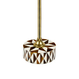 Bramble 23.5" Contemporary Minimalist Metal/Resin Round End Table