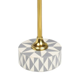 Bramble 23.5" Contemporary Minimalist Metal/Resin Round End Table