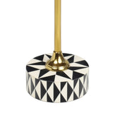 Bramble 23.5" Contemporary Minimalist Metal/Resin Round End Table